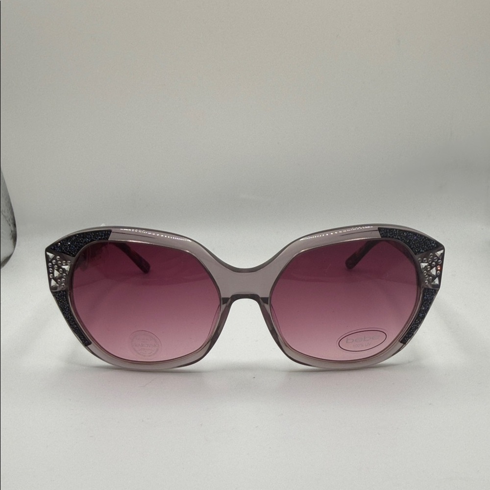 Bebe Black and Pink Cat-Eye Sunglasses BEBE7222 No Case